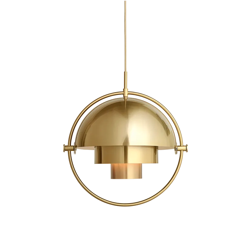 Multi-Lite Pendant Lamp by Gubi #Large/Shiny Brass/Brass