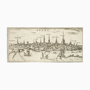 Bremen, Map from ''Civitates Orbis Terrarum'' - by F.Hogenberg - 1572-1617 1572-1617-ZCI-755037