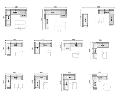 BRERA a system of sofas (Category - Fabric | Cat.B)