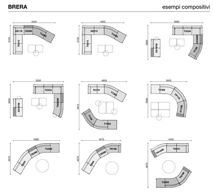 BRERA a system of sofas (Category - Fabric | Cat.B)