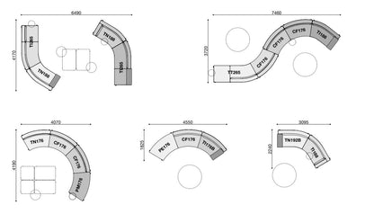 BRERA a system of sofas (Category - Fabric | Cat.B)