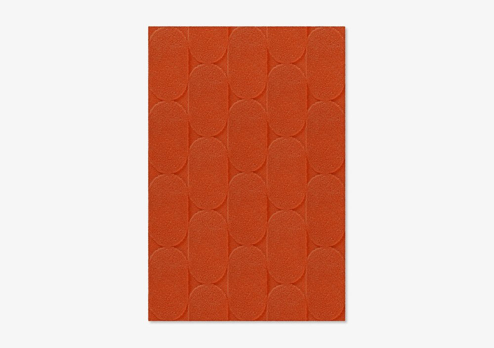 Brick Oval Textured Rug from Marqqa