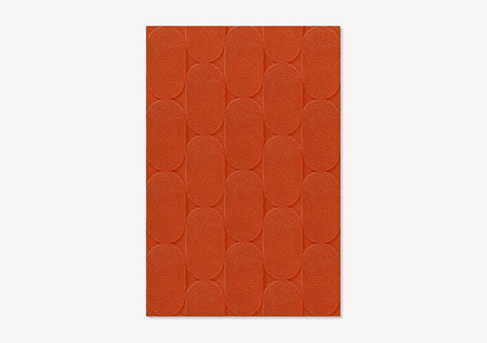 Brick Oval Textured Rug from Marqqa