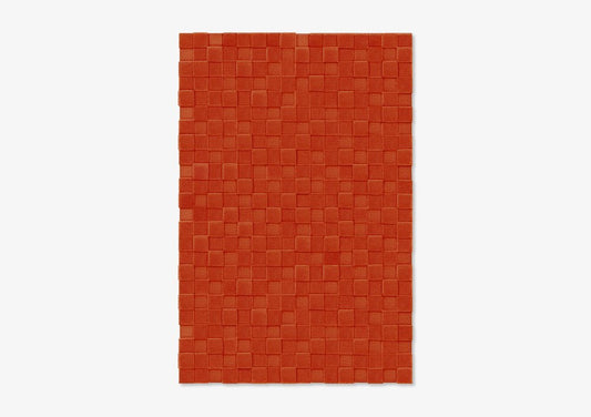 Brick Square Textured Rug from Marqqa