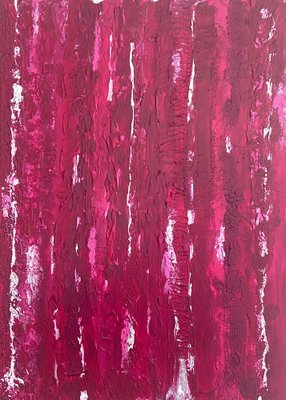 Bridg', Ab Pink, 2022, Acrylic on Canvas-QNR-1216987