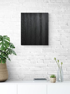 Bridg', Just Black, 2022, Acrylic on Canvas-QNR-1294113