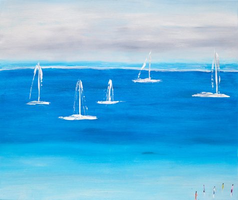 Bridg', Ocean, 21st Century, Oil Painting-QNR-1355066