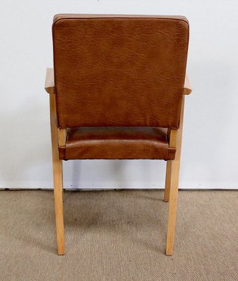 Bridge Armchairs in Natural Beech, 1950s, Set of 2-RVK-978481