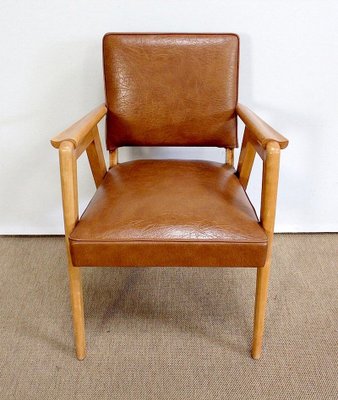 Bridge Armchairs in Natural Beech, 1950s, Set of 2-RVK-978481