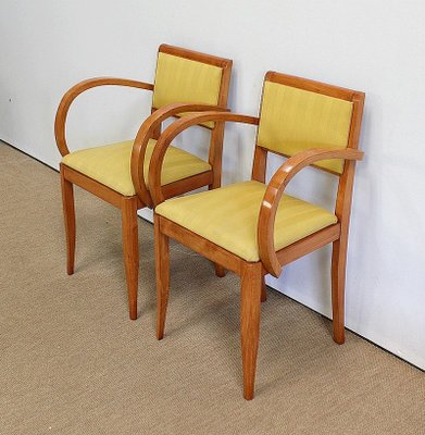 Bridge Armchairs in Solid Beech, 1950s or 1960s, Set of 2-RVK-985016