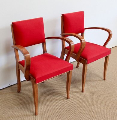 Bridge Armchairs inSolid Beech, 1950s, Set of 2-RVK-953847