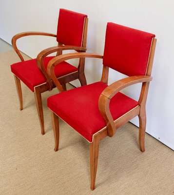 Bridge Armchairs inSolid Beech, 1950s, Set of 2-RVK-953847