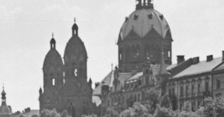 Bridge at Isar View to Lutheran St. Lukas Church, Germany, 1937-DYV-988719