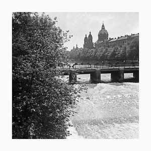 Bridge at Isar View to Lutheran St. Lukas Church, Germany, 1937-DYV-988719