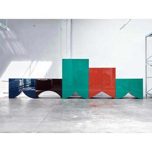 Bridges Cabinet in Green by Muller Van Severen