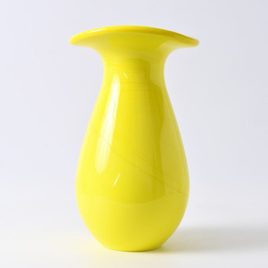 Bright Yellow Glass Vase, 1990s