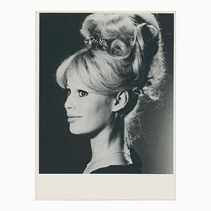 Brigitte Bardot Profile, Black and White Photograph, 1960s-DYV-1724441