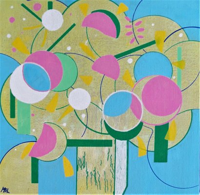 Brigitte Mathé, Bouquet Spring 1, 2021, Acrylic on Canvas-CHG-1326830