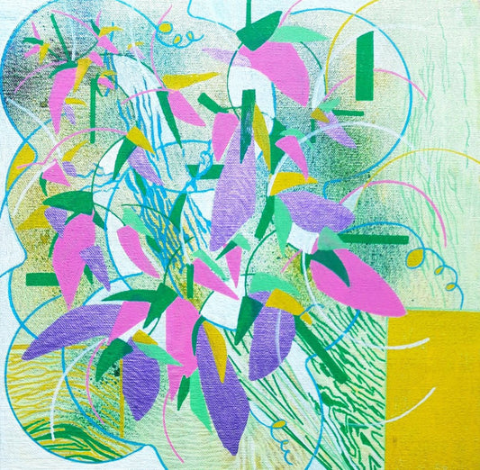 Brigitte Mathé, Bouquet Spring 2, 2021, Acrylic on Canvas