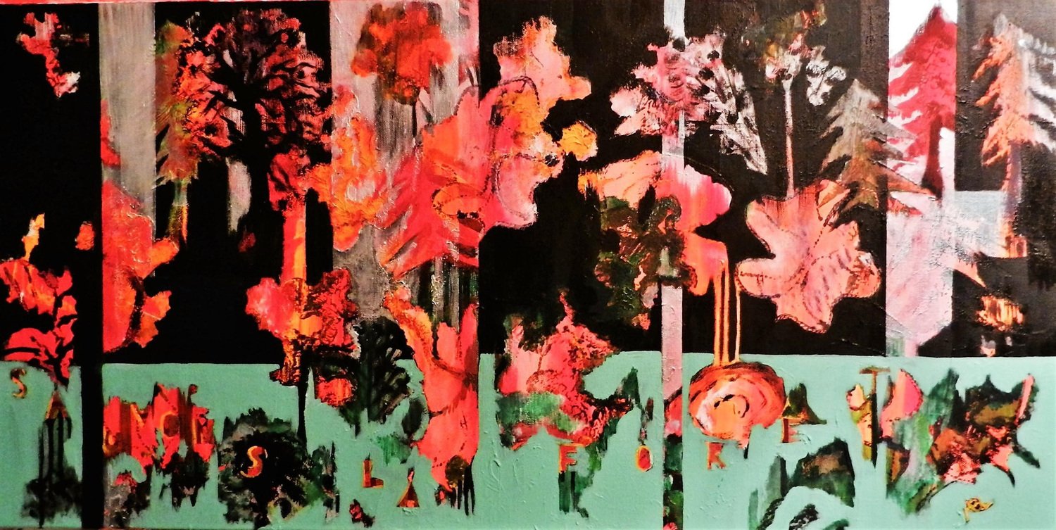 Brigitte Mathé, Forest Rescue, 2019, Acrylic on Canvas