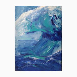 Brigitte Mathé, The Wave, 2018, Oil on Canvas-CHG-916672