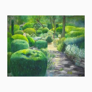 Brigitte Thonhauser-Merk, Gartenidylle, 2023, Oil on Canvas-CHG-2037243