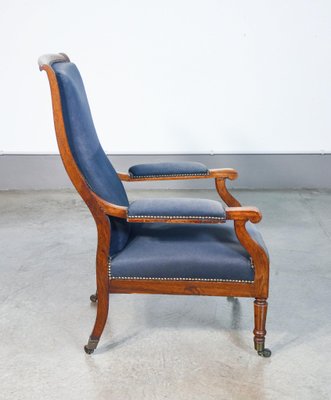 British Inlaid Walnut Armchair, 1800s-OJE-1792760