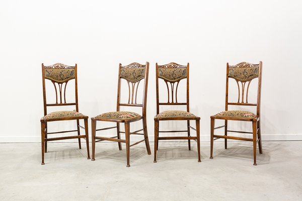 British Modernist Dining Chairs, 1900s, Set of 4-UJE-688516