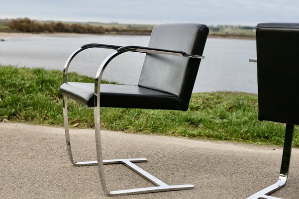 Brno Armchairs by Mies Van Der Rohe, 1980s, Set of 4-MAO-1806872