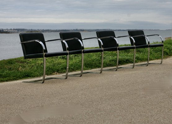 Brno Armchairs by Mies Van Der Rohe, 1980s, Set of 4-MAO-1806872