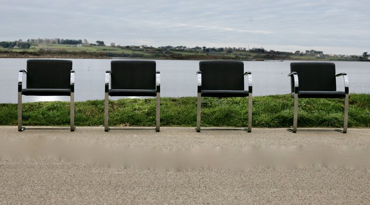 Brno Armchairs by Mies Van Der Rohe, 1980s, Set of 4-MAO-1806872