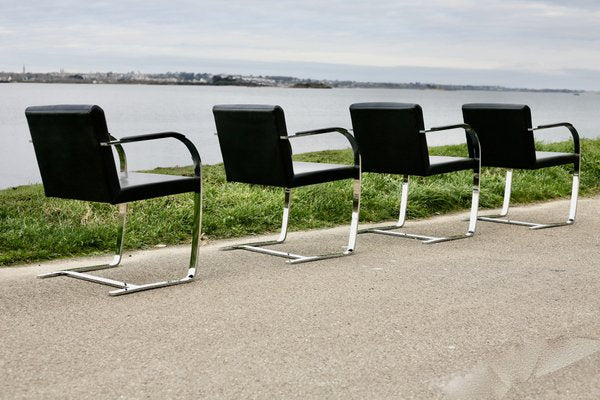 Brno Armchairs by Mies Van Der Rohe, 1980s, Set of 4-MAO-1806872