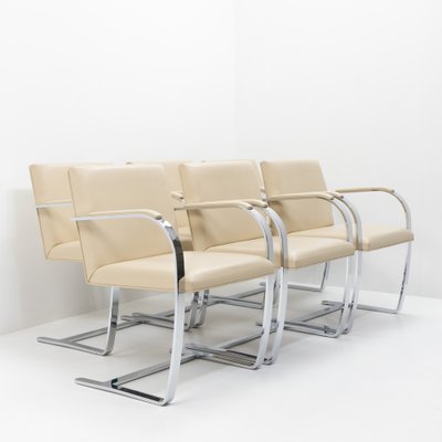 Brno Chairs by Ludwig Mies Van Der Rohe for Knoll, 1990s, Set of 6-TJQ-1794723