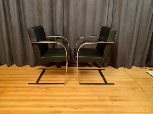 Brno Chairs in the style of Ludwig Mies Van Der Rohe, 1980s, Set of 4-RTR-1445120