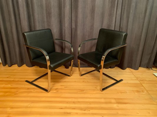 Brno Chairs in the style of Ludwig Mies Van Der Rohe, 1980s, Set of 4-RTR-1445120