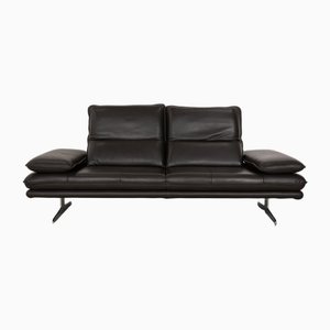 Broadway Leather Two-Seater Dark Brown Grey Sofa from Willi Schillig-RQW-2036315