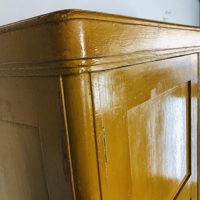 Brocante Painted Ocher Cupboard-LCQ-1075125