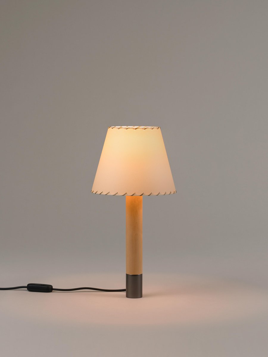 Bronze and Beige Básica M1 Table Lamp by Santiago Roqueta for Santa & Cole