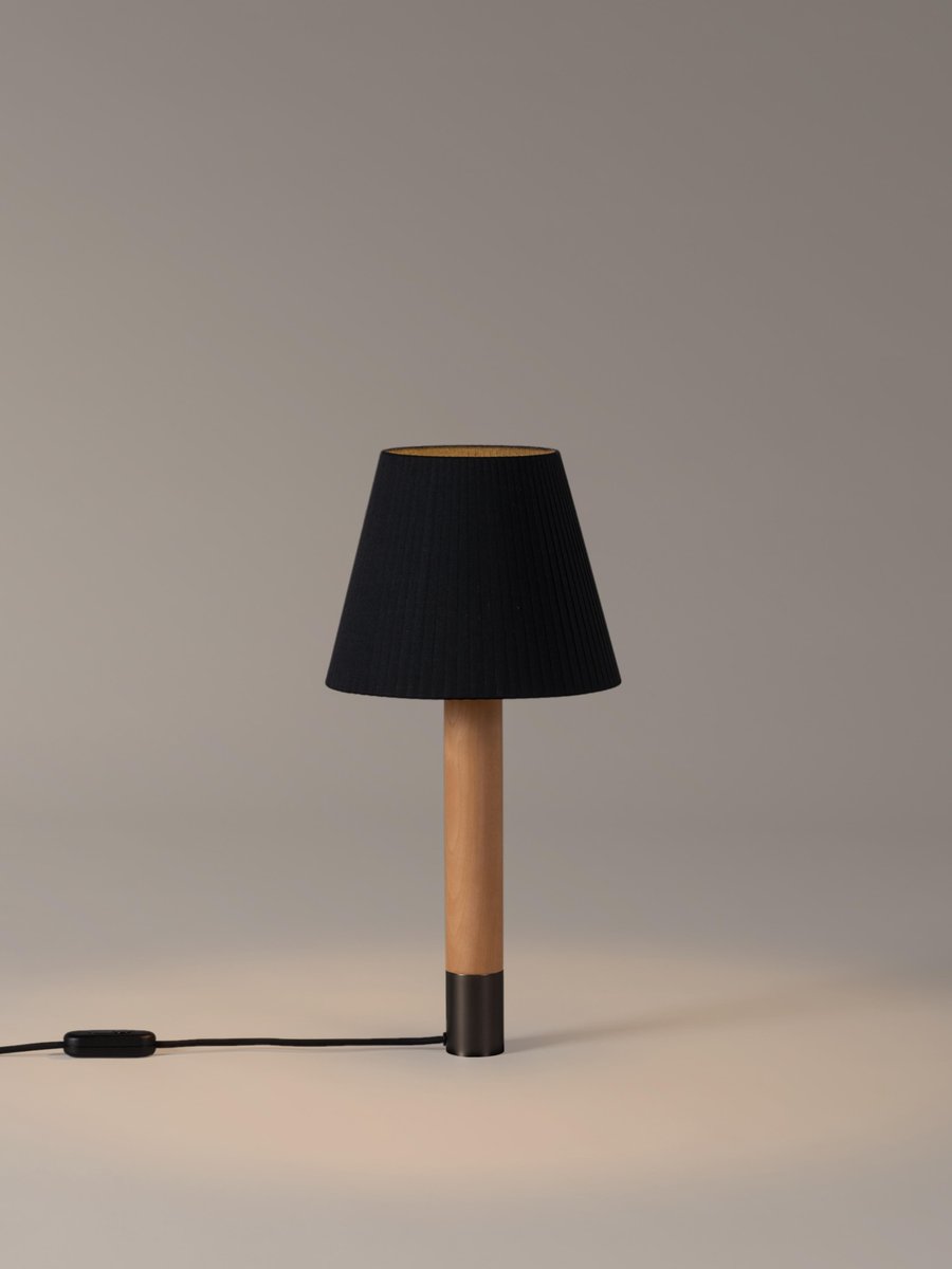 Bronze and Black Básica M1 Table Lamp by Santiago Roqueta for Santa & Cole