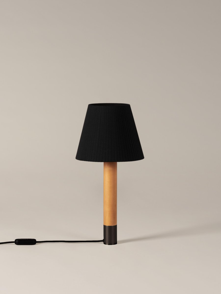 Bronze and Black Básica M1 Table Lamp by Santiago Roqueta for Santa & Cole