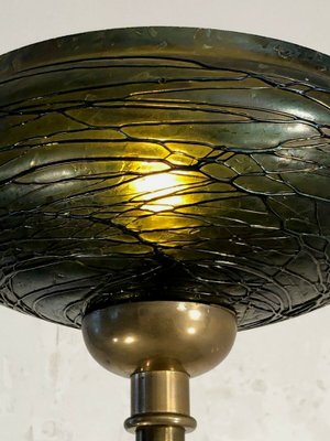 Bronze and Bohemian Glass Lamp from Pallme & Koenig, 1900s-NLF-1311939