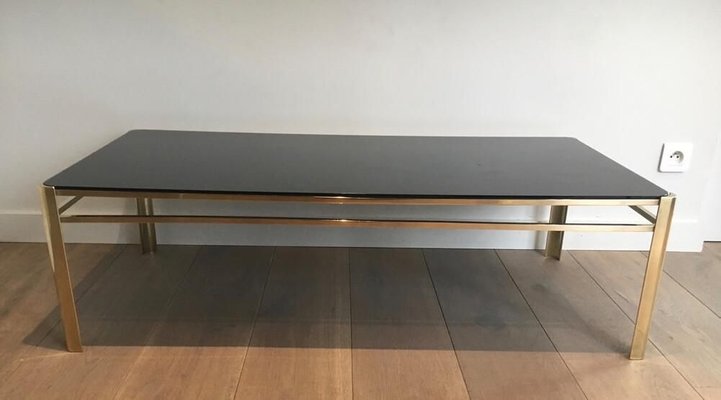 Bronze and Brass Coffee Table, France, 1970s-BA-900710