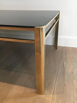 Bronze and Brass Coffee Table, France, 1970s-BA-900710