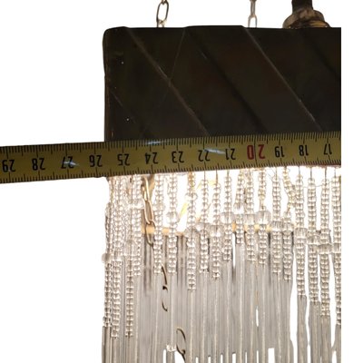 Bronze and Crystal Hanging Lamp, Set of 2-TCS-1744377