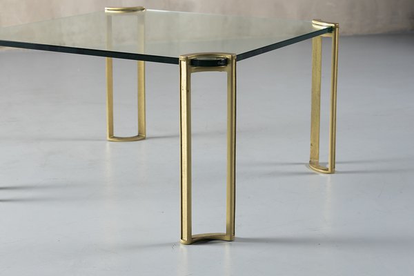 Bronze and Glass Coffee Table attributed to Peter Ghyczy, 1979-SPE-1811346