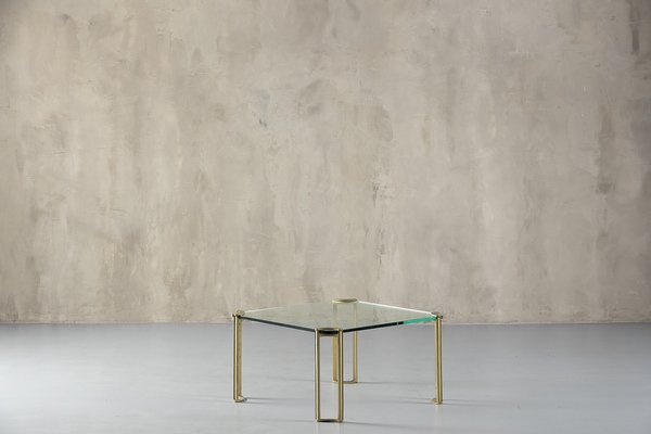 Bronze and Glass Coffee Table attributed to Peter Ghyczy, 1979-SPE-1811346