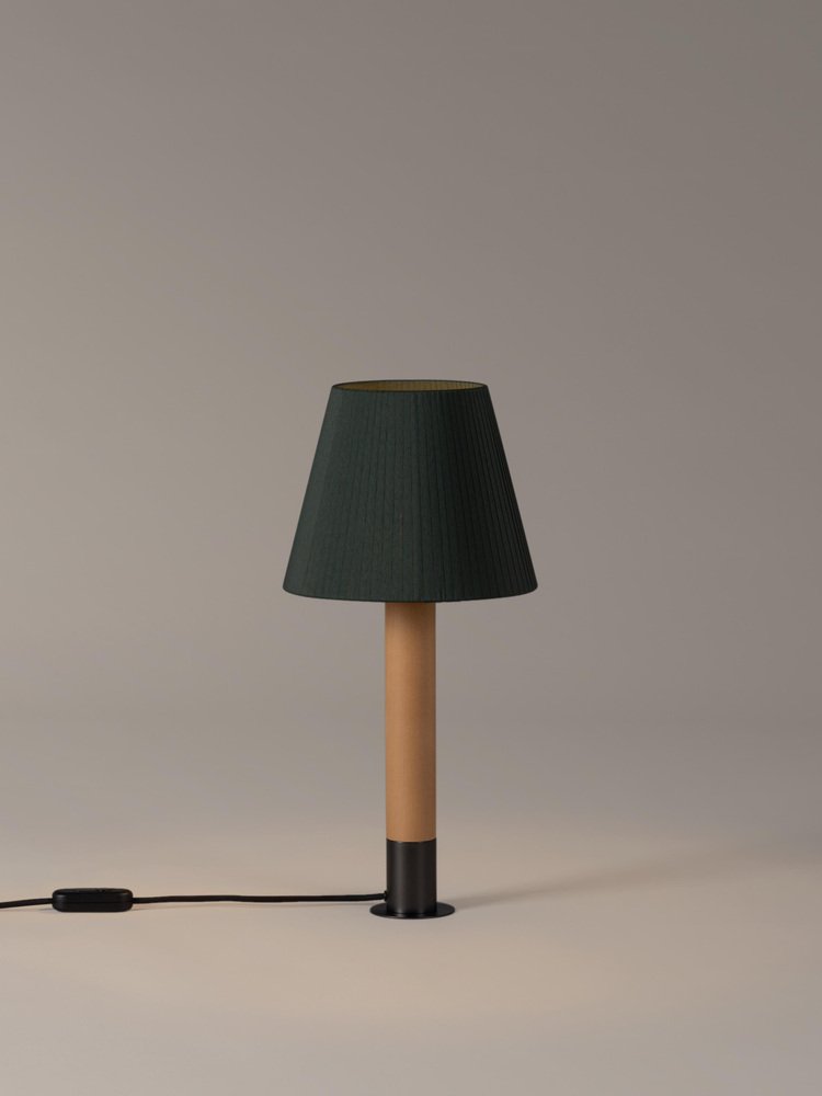 Bronze and Green Básica M1 Table Lamp by Santiago Roqueta for Santa & Cole