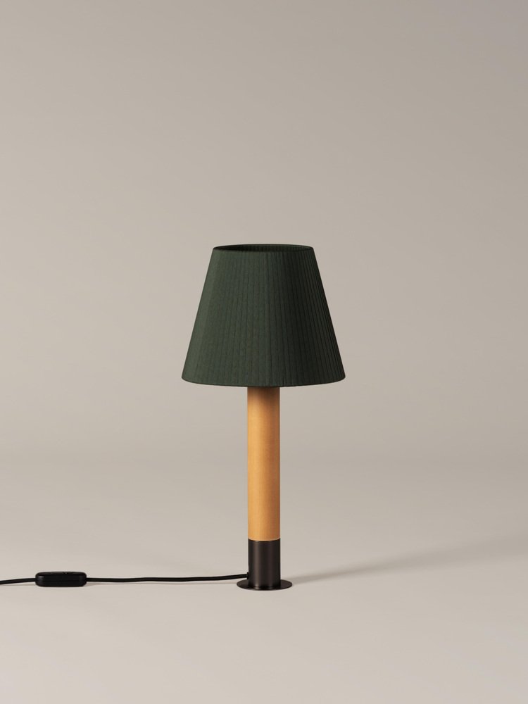 Bronze and Green Básica M1 Table Lamp by Santiago Roqueta for Santa & Cole