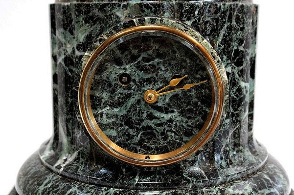 Bronze and Marble Flute Player Clock by C. A. Calmels, Late 1800s-RVK-944781