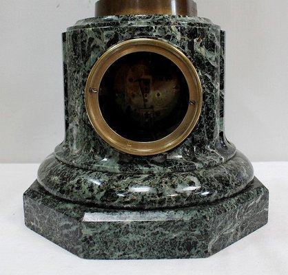 Bronze and Marble Flute Player Clock by C. A. Calmels, Late 1800s-RVK-944781